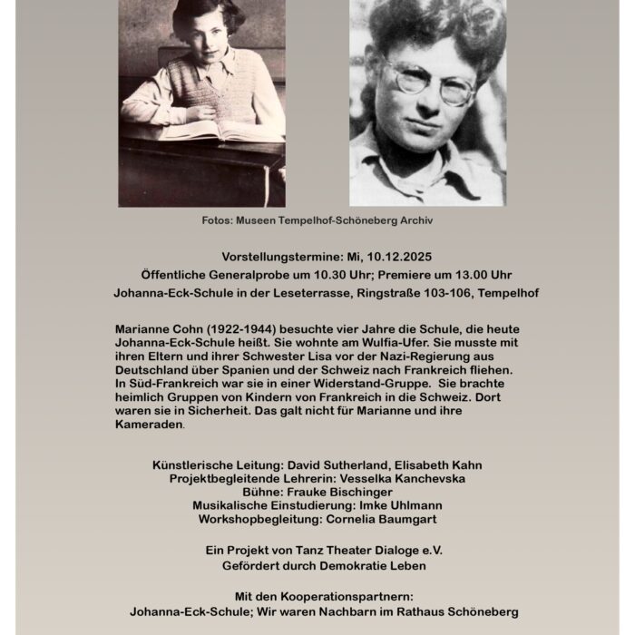 Mariane Cohn in einem Theaterstück